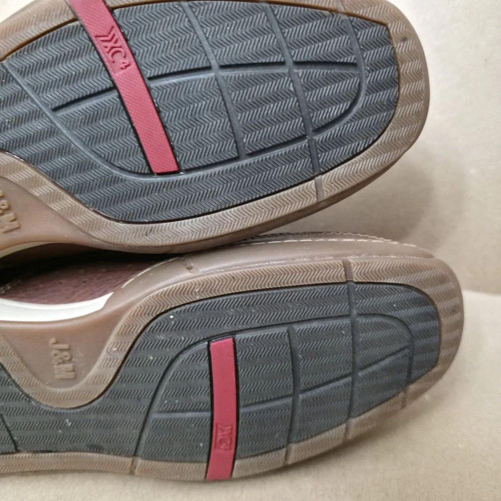 Johnston & Murphy (Sz 8.5 M) Brown Leather Boat Shoes Water Resistant Drainage